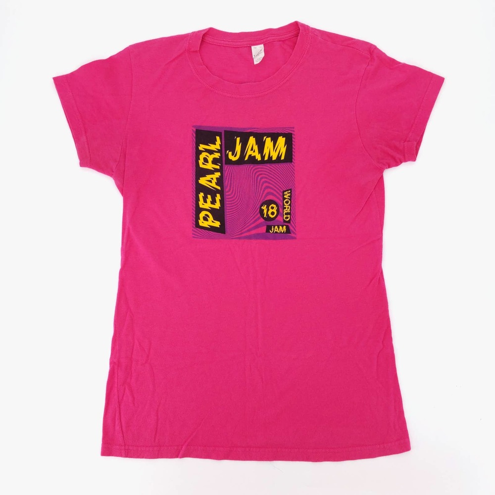 Pearl Jam World Jam 2018 Concert Tour T-Shirt The Home Shows Pink Women's L